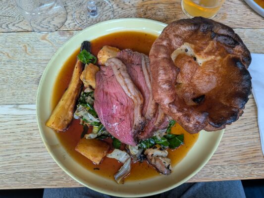 Photo of the roast dinner at Out-Back @ The Hawke Pub, Hackney