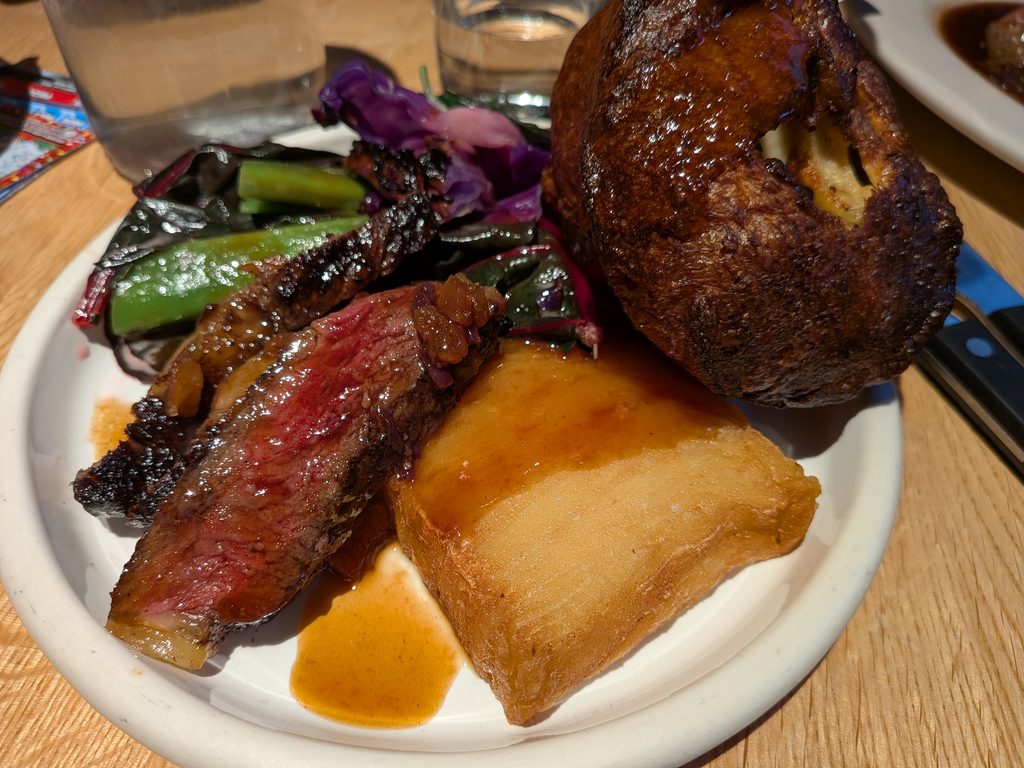 Close-up of the potato cake